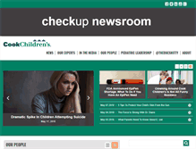 Tablet Screenshot of checkupnewsroom.com